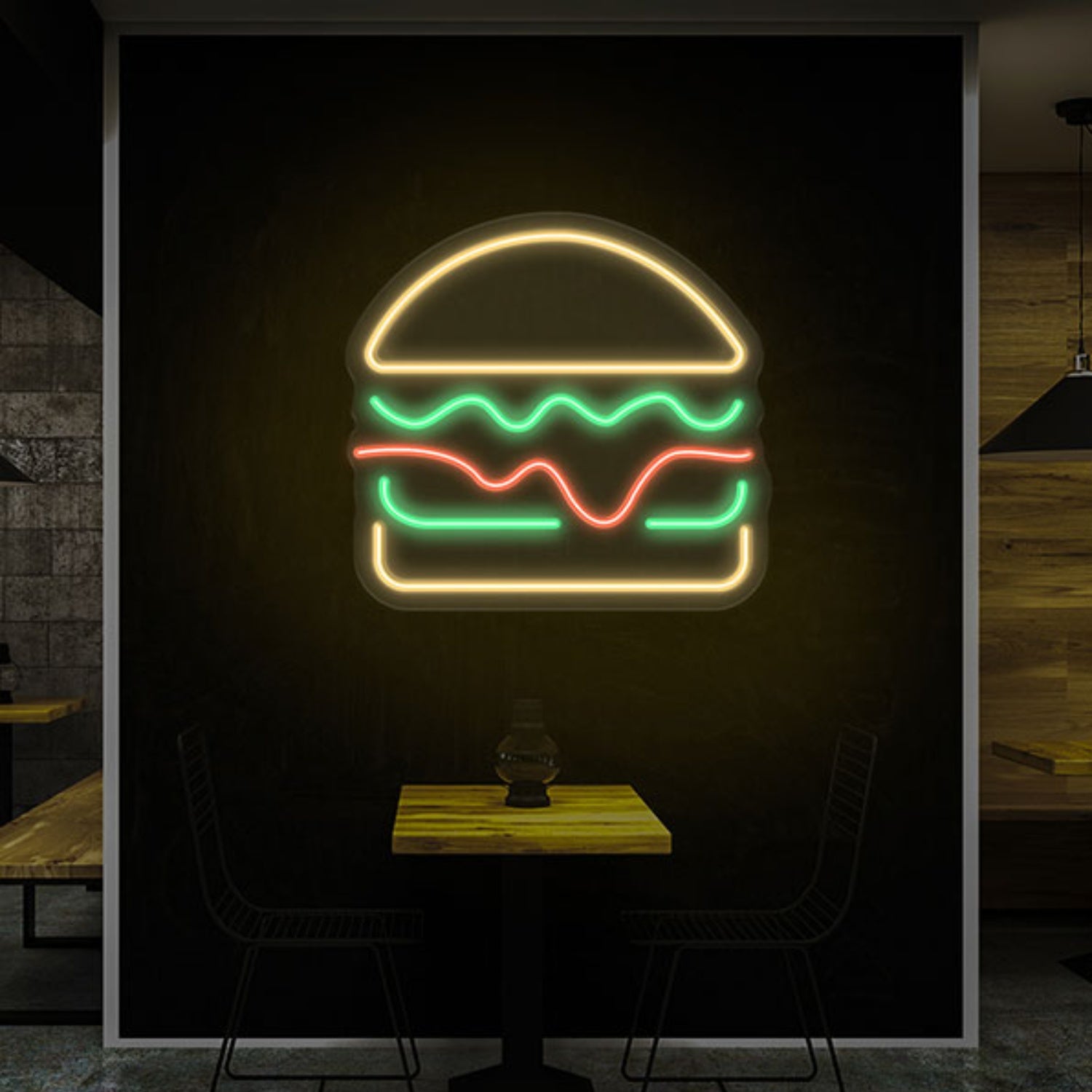 Cheeseburger Led Neon Sign Wall Art Decor | Shineneon