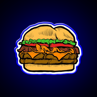 Cheeseburger Party Drink Tequila Led Neon Sign Rgb Color - Shineneon