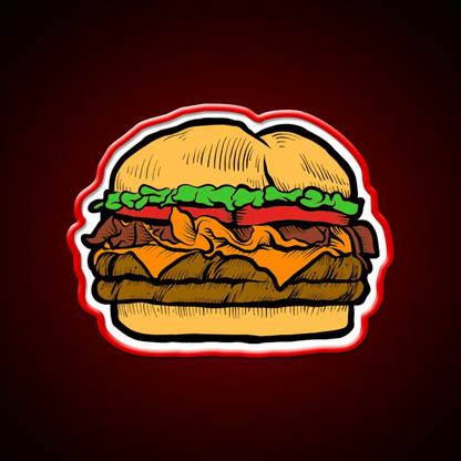 Cheeseburger Party Drink Tequila Led Neon Sign Rgb Color - Shineneon