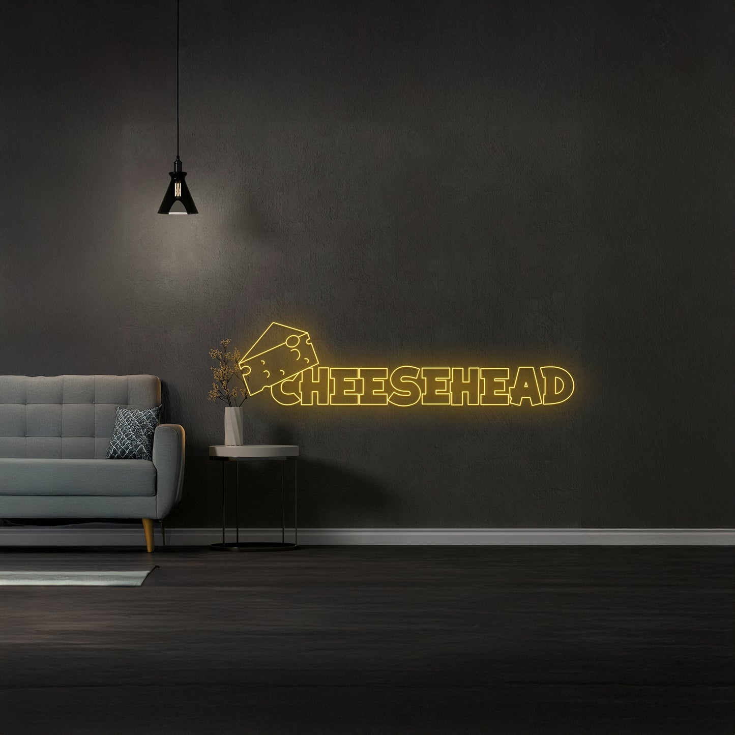 Cheesehead Neon Light