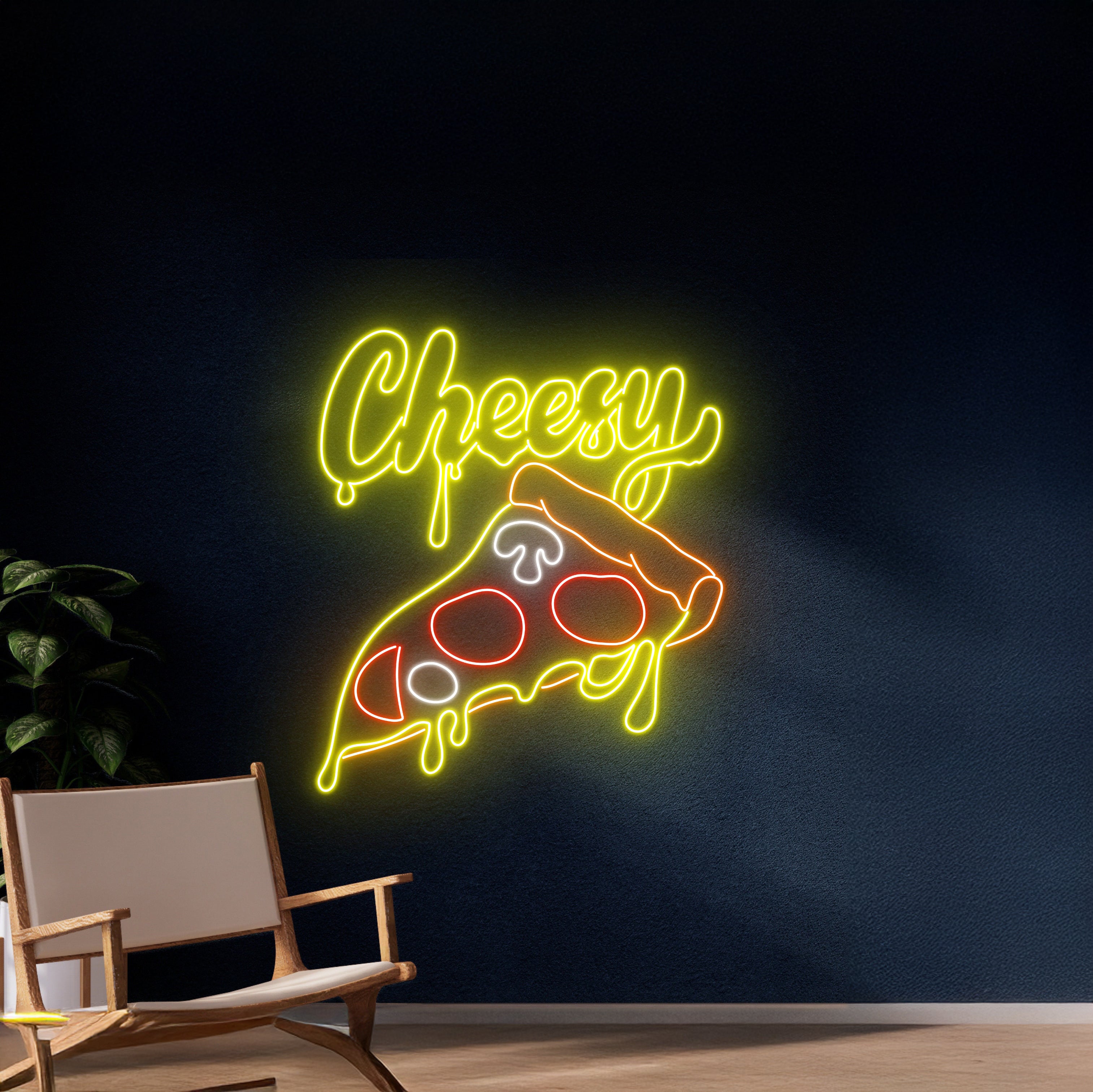 Cheesy Pizza Neon Sign | Shineneon