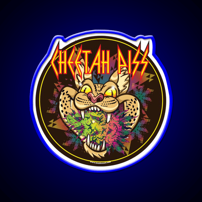 Cheetah Piss Strain Art Hemp Inspired Green Leaf Led Neon Sign Rgb Color - Shineneon