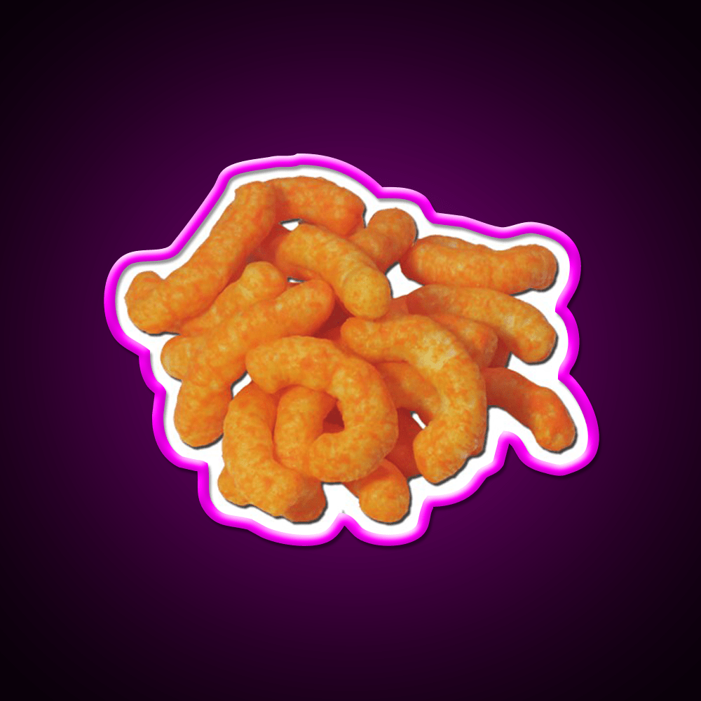 Cheeto Pile Snack Food Led Neon Sign Rgb Color - Shineneon