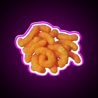 Cheeto Pile Snack Food Led Neon Sign Rgb Color - Shineneon
