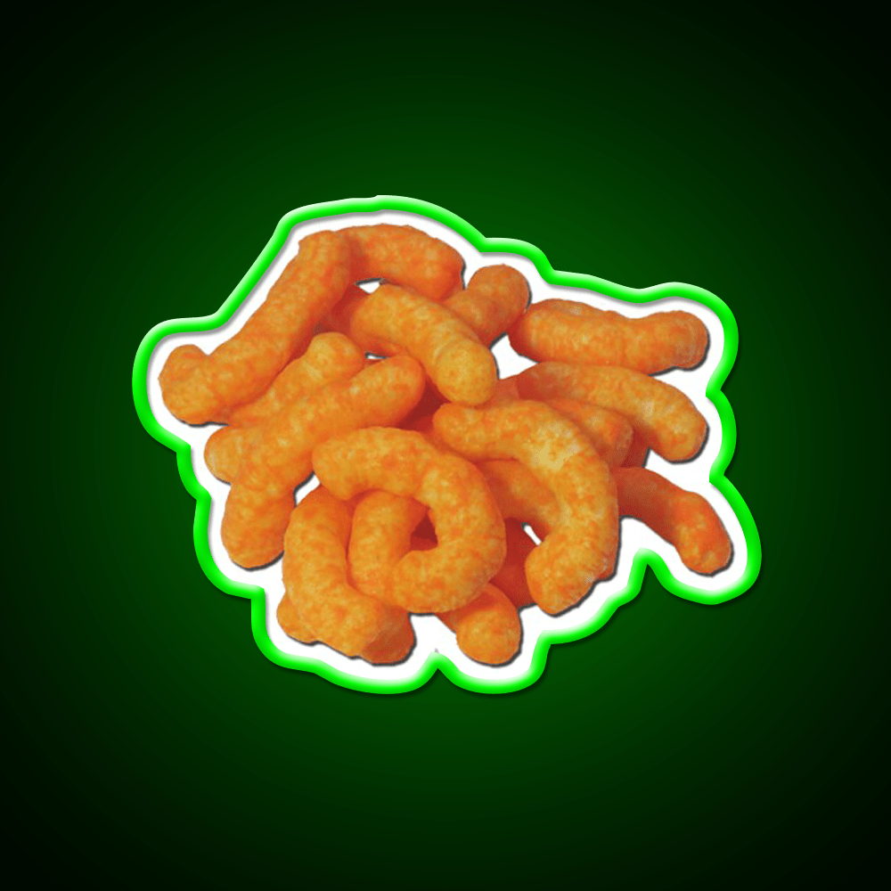 Cheeto Pile Snack Food Led Neon Sign Rgb Color - Shineneon