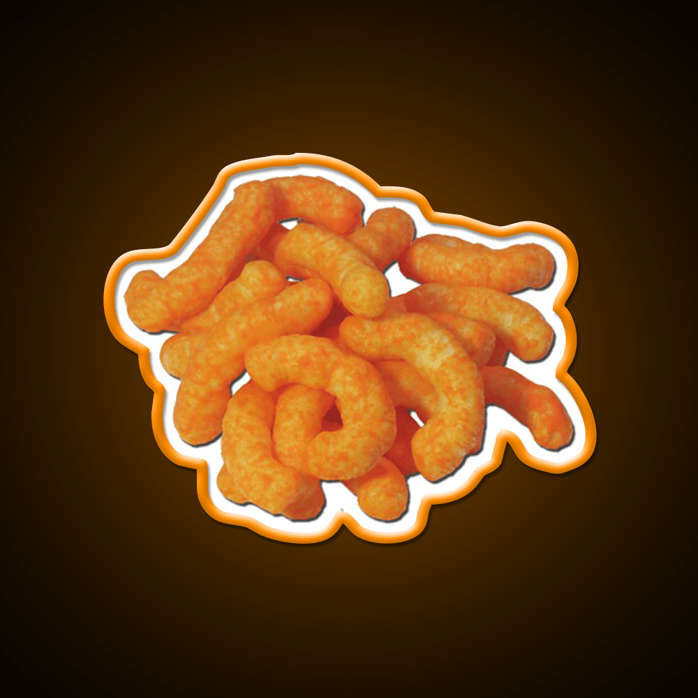 Cheeto Pile Snack Food Led Neon Sign Rgb Color - Shineneon
