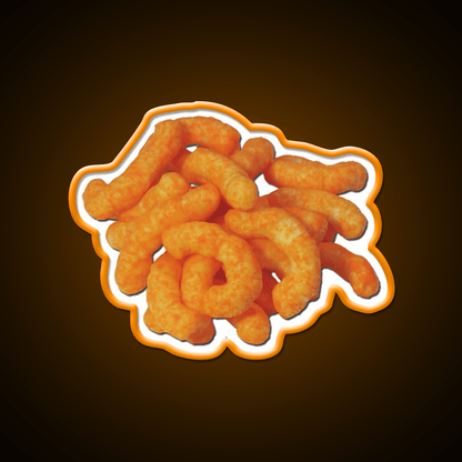 Cheeto Pile Snack Food Led Neon Sign Rgb Color - Shineneon