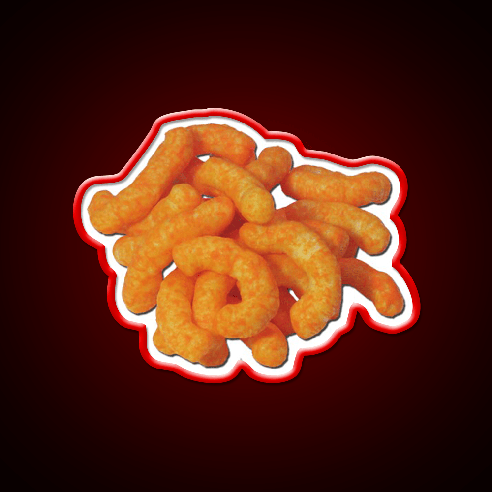 Cheeto Pile Snack Food Led Neon Sign Rgb Color - Shineneon