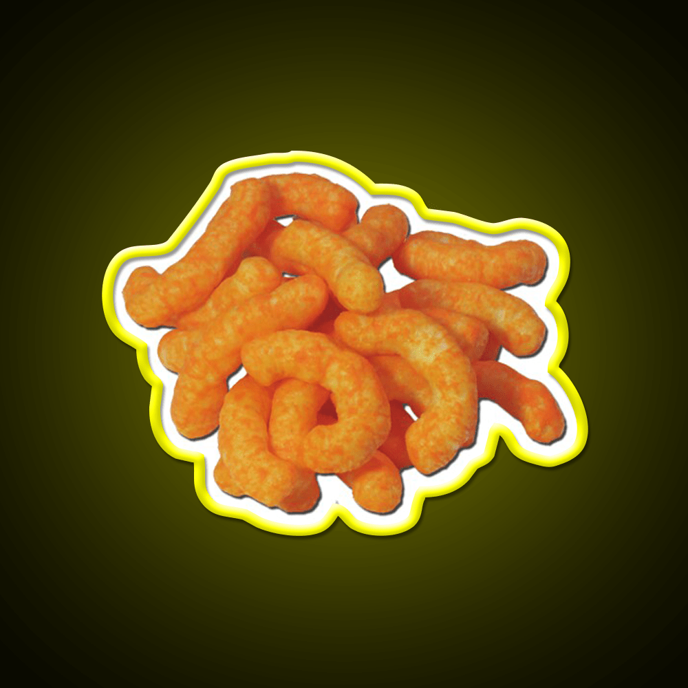 Cheeto Pile Snack Food Led Neon Sign Rgb Color - Shineneon