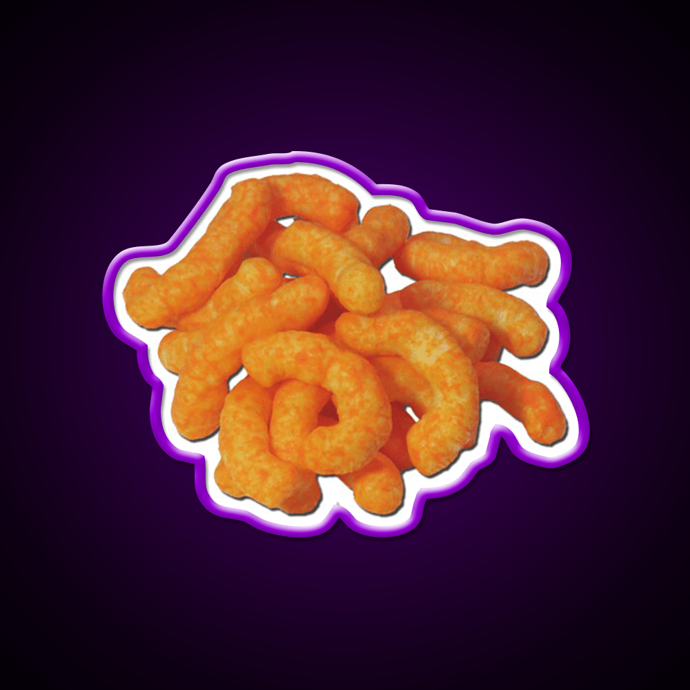 Cheeto Pile Snack Food Led Neon Sign Rgb Color - Shineneon