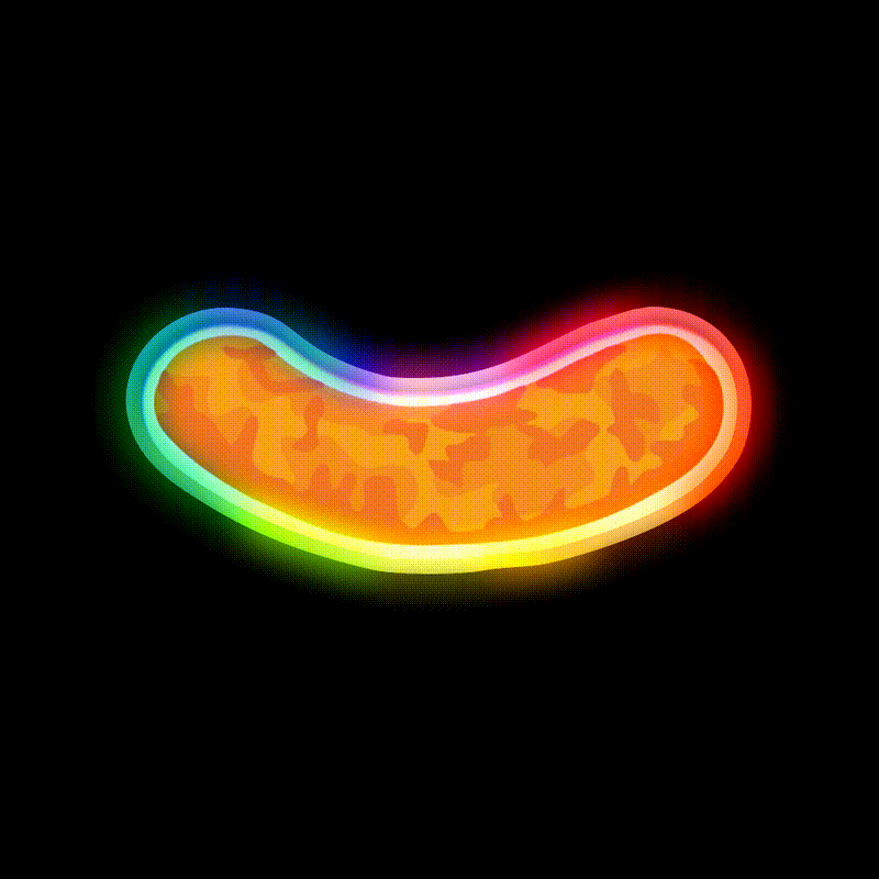 Cheeto Puff Snack Food Led Neon Sign Rgb Color - LED neon sign close-up detail