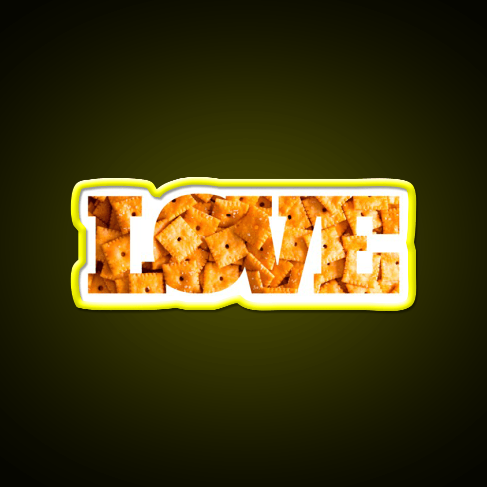 Cheez It Snack Food Led Neon Sign For Snack Room Rgb Color - Shineneon