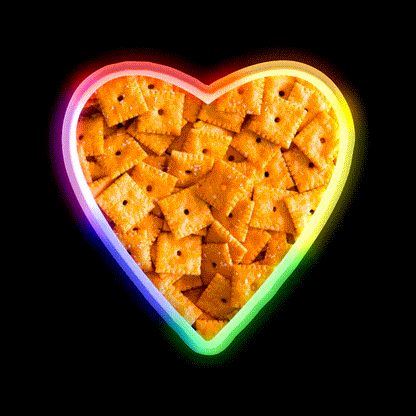 Cheez It Snack Food Led Neon Sign Rgb Color - LED neon sign close-up detail
