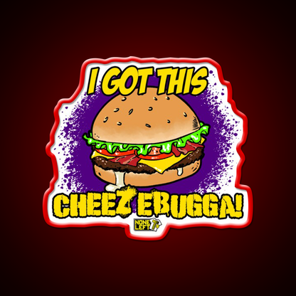 Cheezebugga Fast Food Led Neon Sign For Burger Place Rgb Color