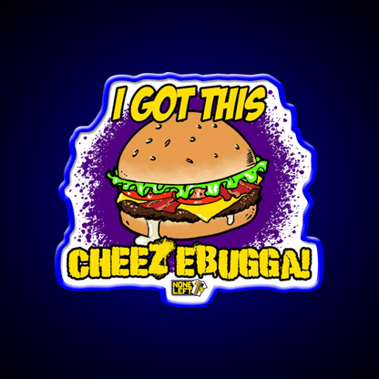 Cheezebugga Fast Food Led Neon Sign For Burger Place Rgb Color - Shineneon