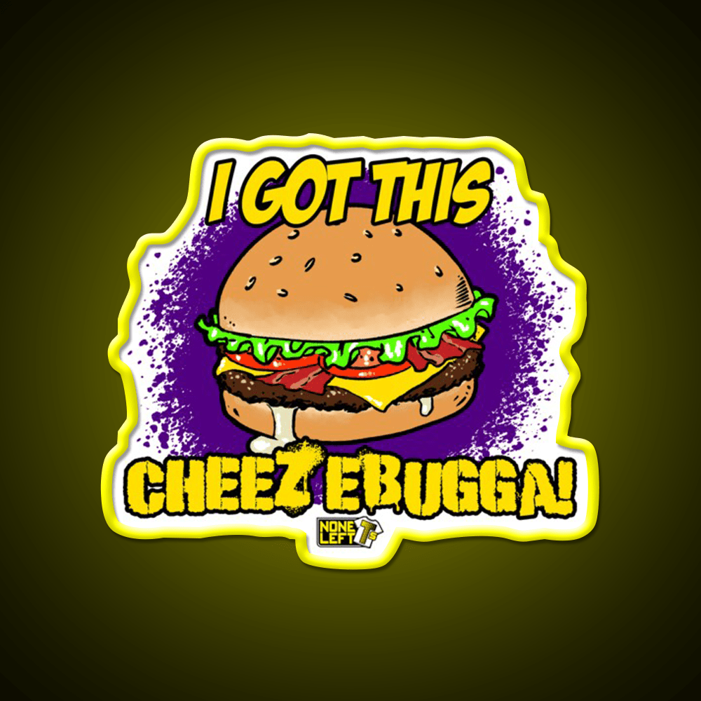 Cheezebugga Fast Food Led Neon Sign For Burger Place Rgb Color - Shineneon