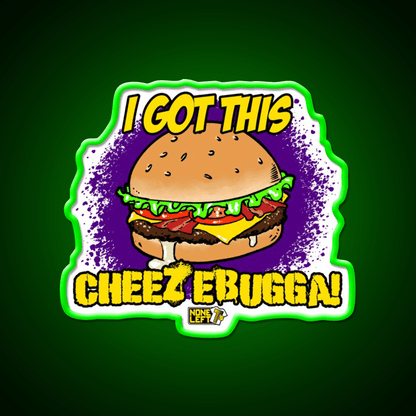 Cheezebugga Fast Food Led Neon Sign For Burger Place Rgb Color - Shineneon