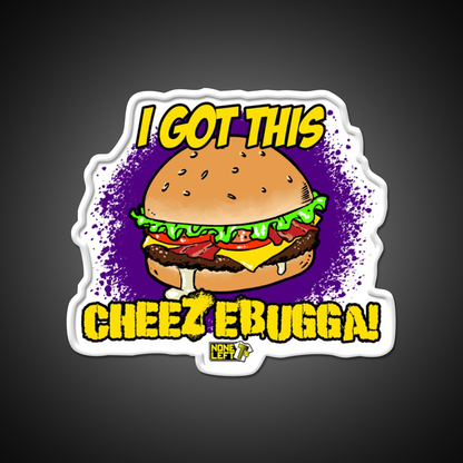 Cheezebugga Fast Food Led Neon Sign For Burger Place Rgb Color