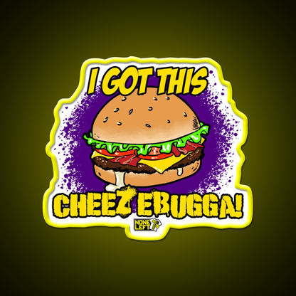 Cheezebugga Fast Food Led Neon Sign For Burger Place Rgb Color