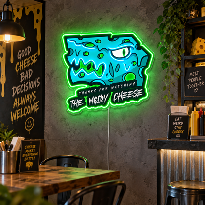 THE MOLDY CHEEZE Custom LED Neon Sign Waterproof