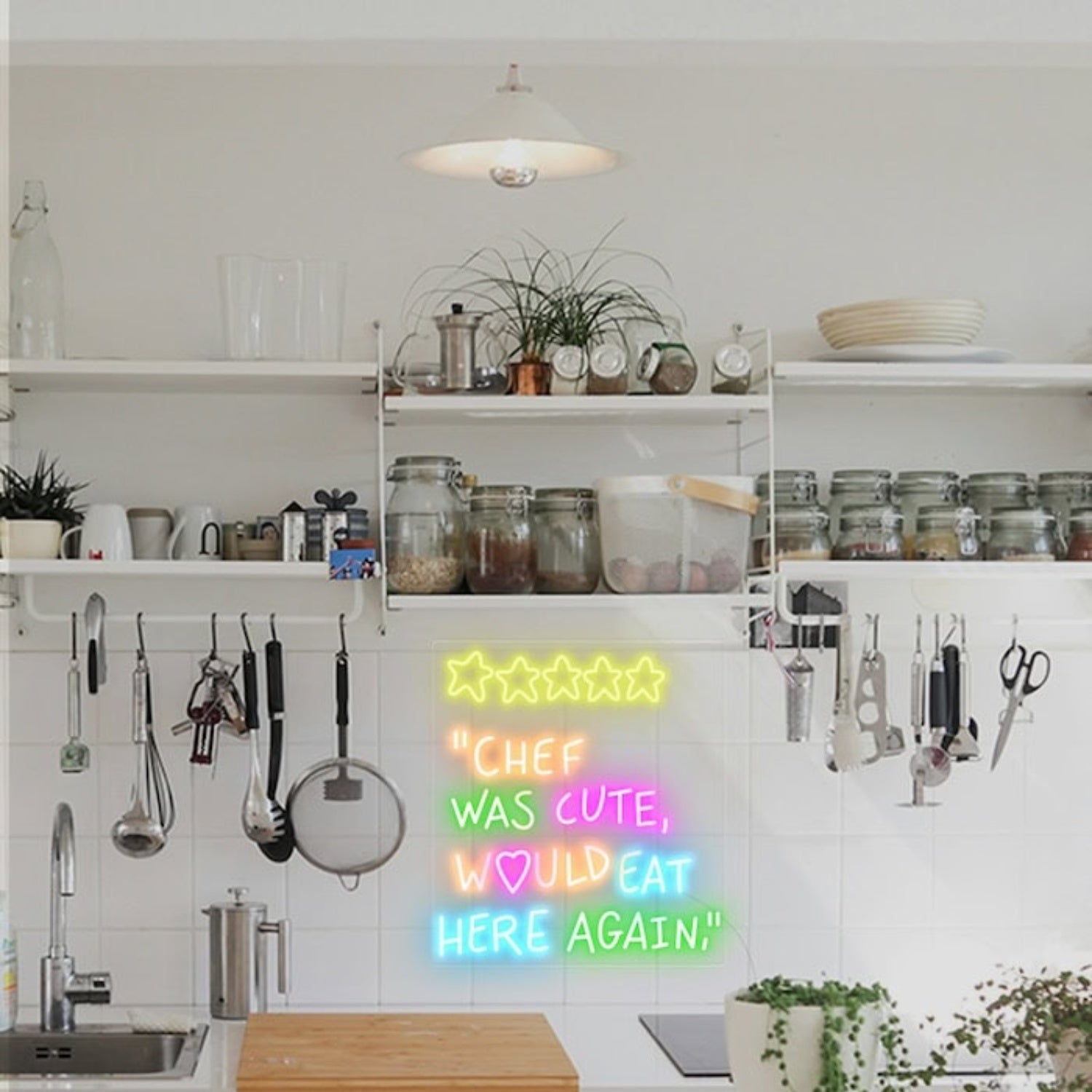 Chef Was Cute Restaurant Led Neon Sign Wall Art | Shineneon