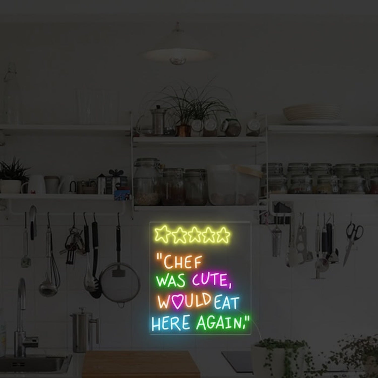Chef Was Cute Restaurant Led Neon Sign Wall Art | Shineneon