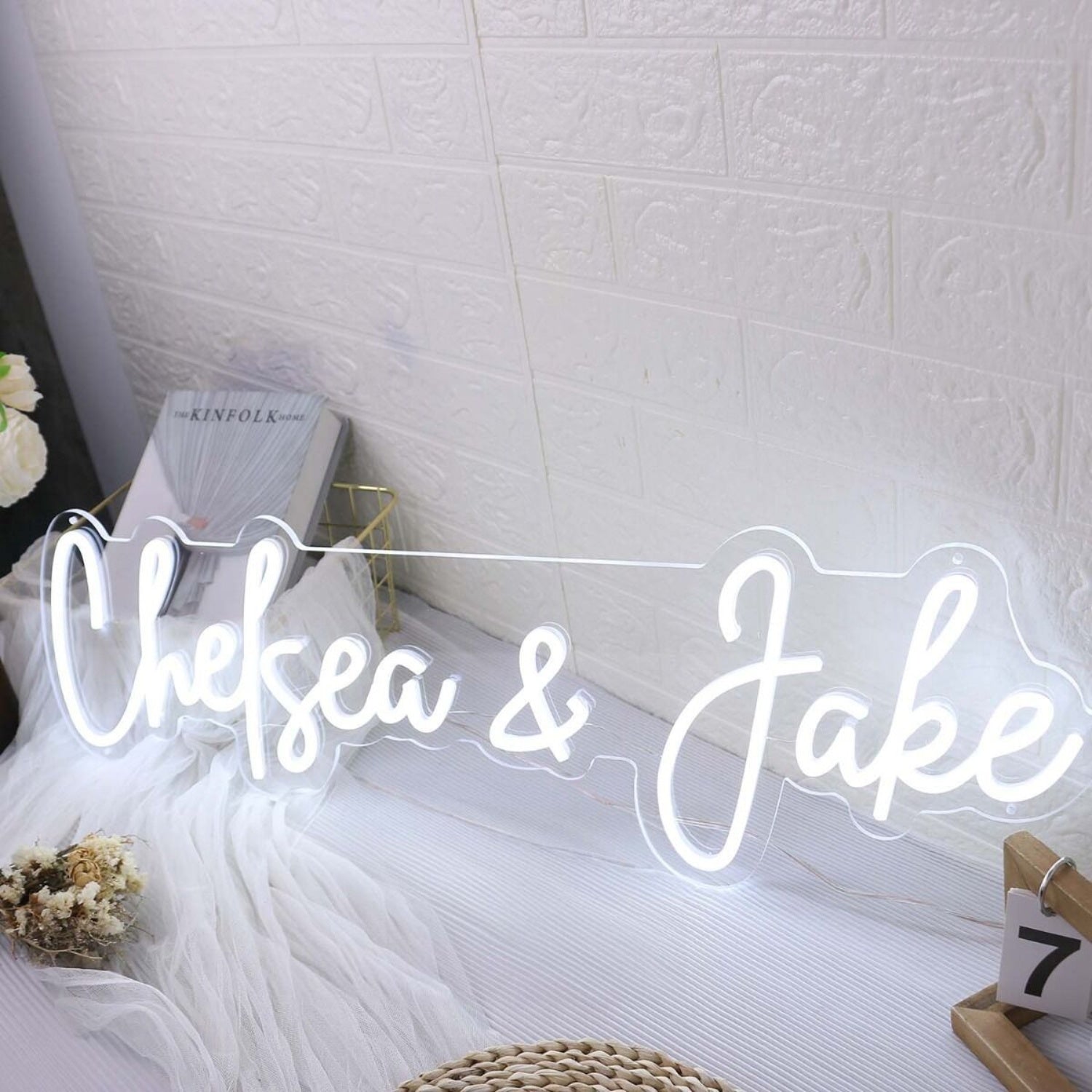 Chelsea And Jake White Led Neon Sign - Shineneon