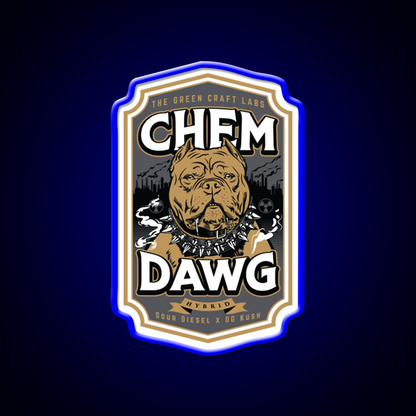 Chemdawg Hemp Inspired Green Leaf Led Neon Sign 420 Neon Decor Rgb Color - LED neon sign view 5