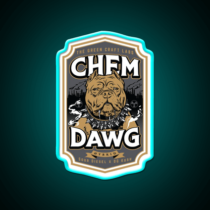 Chemdawg Hemp Inspired Green Leaf Led Neon Sign 420 Neon Decor Rgb Color - Shineneon