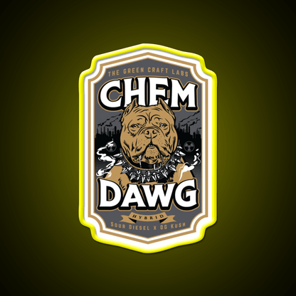 Chemdawg Hemp Inspired Green Leaf Led Neon Sign 420 Neon Decor Rgb Color - Shineneon