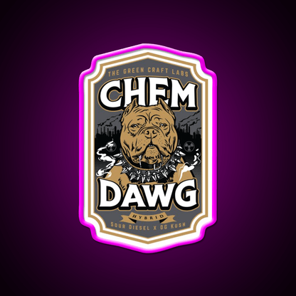 Chemdawg Hemp Inspired Green Leaf Led Neon Sign 420 Neon Decor Rgb Color - Shineneon