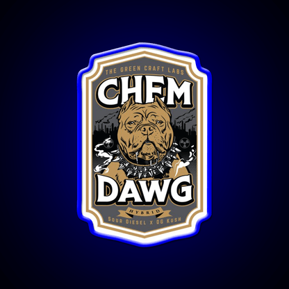 Chemdawg Hemp Inspired Green Leaf Led Neon Sign 420 Neon Decor Rgb Color - Shineneon