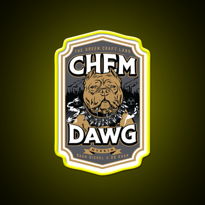 Chemdawg Hemp Inspired Green Leaf Led Neon Sign 420 Neon Decor Rgb Color - LED neon sign view 7