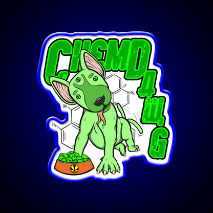 Chemdawg Hemp Inspired Green Leaf Led Neon Sign Rgb Color - Shineneon