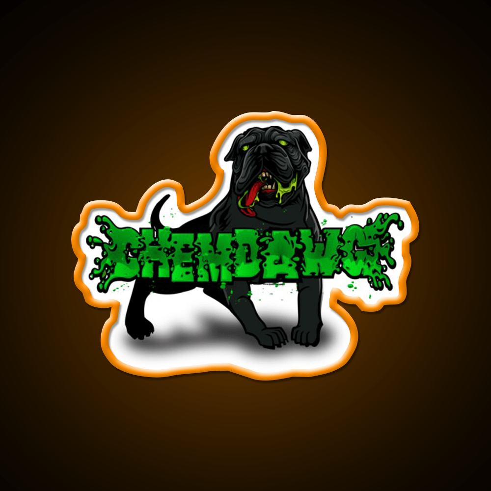 Chemdawg Strain Art Hemp Inspired Green Leaf Led Neon Sign Rgb Color - Shineneon
