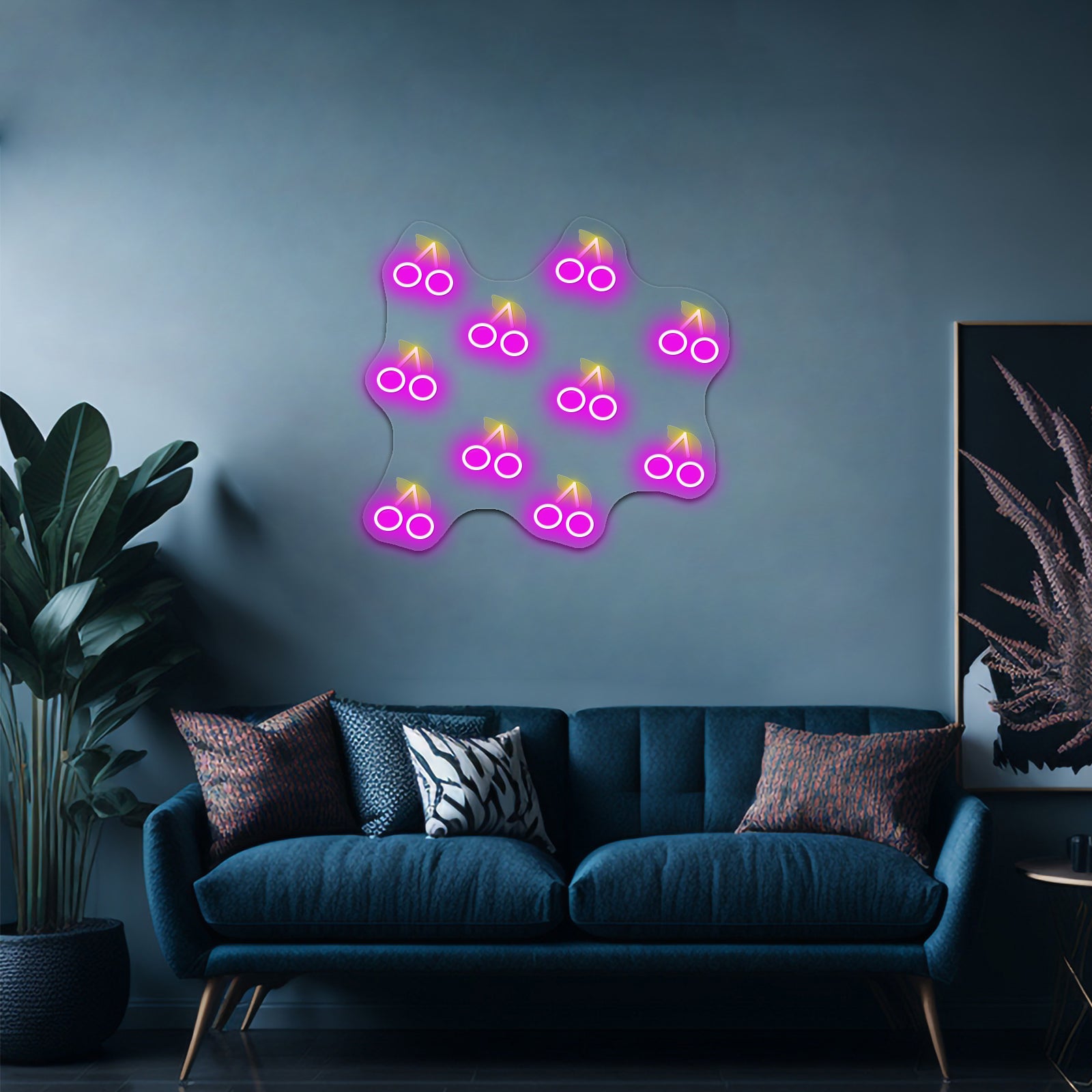 Cherries Artwork Business Neon Sign