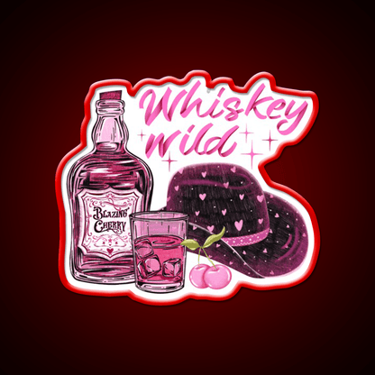 Cherry Flavored Whiskey Drink Bar Led Neon Sign Rgb Color - Shineneon