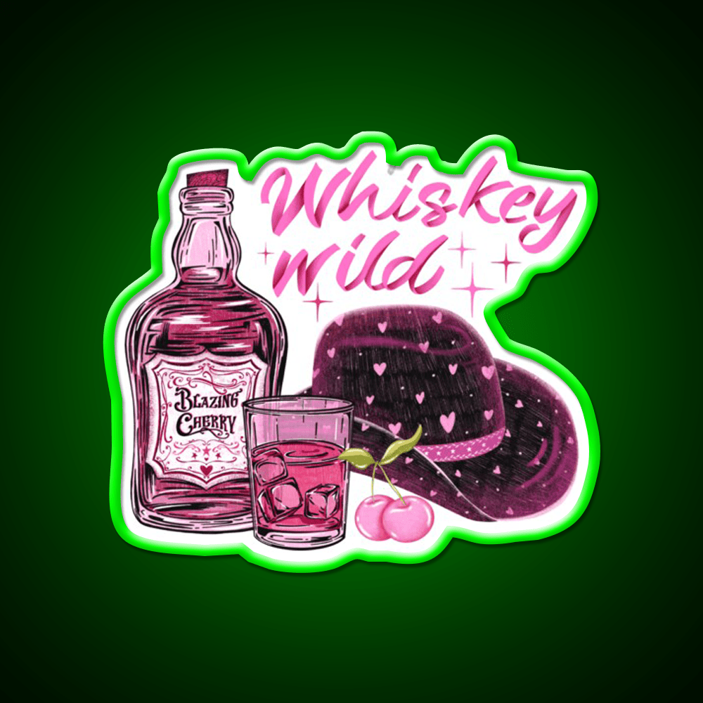 Cherry Flavored Whiskey Drink Bar Led Neon Sign Rgb Color - Shineneon
