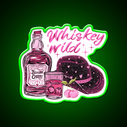 Cherry Flavored Whiskey Drink Bar Led Neon Sign Rgb Color - Shineneon