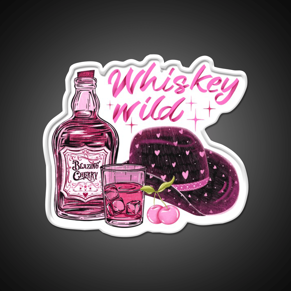 Cherry Flavored Whiskey Drink Bar Led Neon Sign Rgb Color - Shineneon