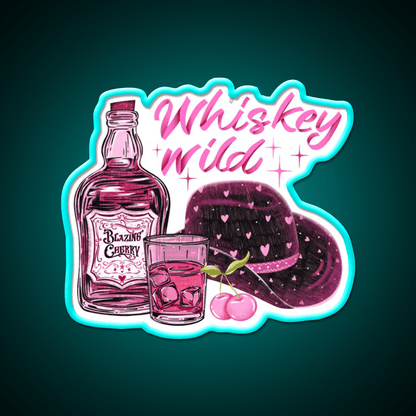 Cherry Flavored Whiskey Drink Bar Led Neon Sign Rgb Color - Shineneon
