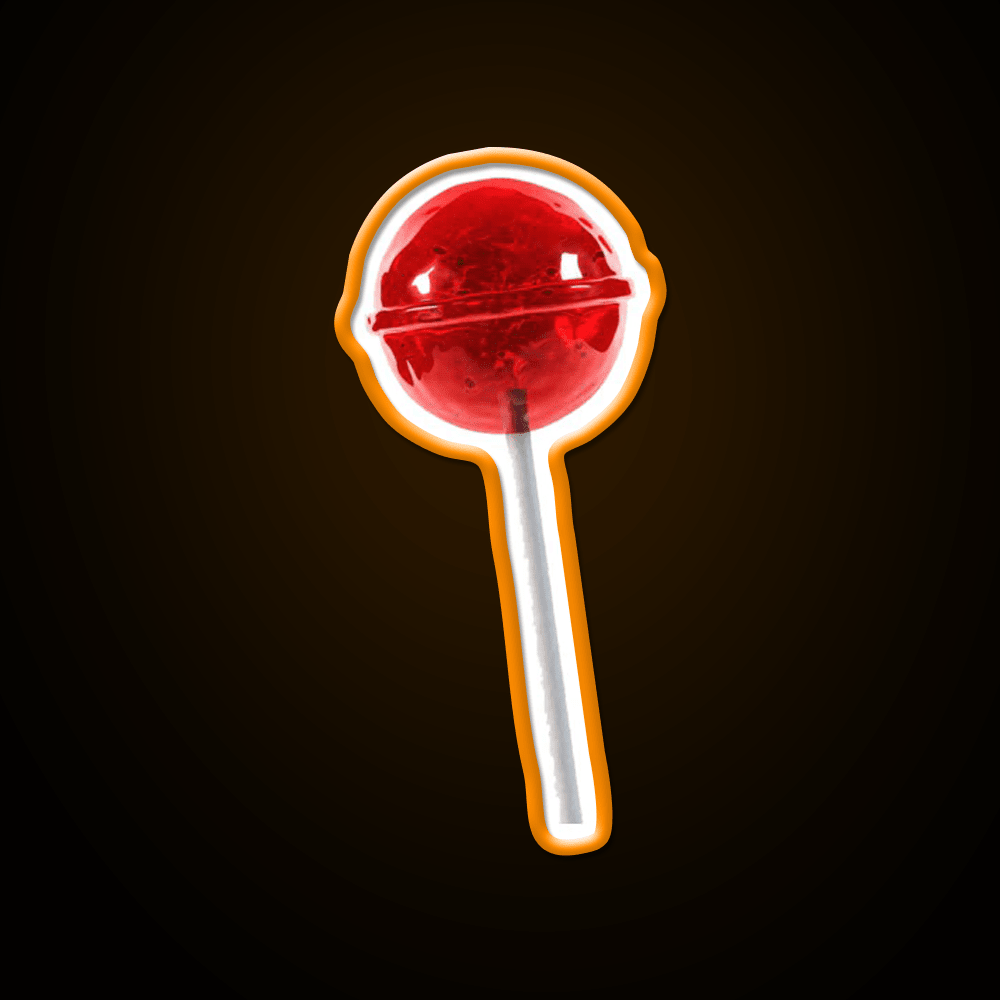 Cherry Lollipop Snack Food Led Neon Sign Rgb Color - Shineneon
