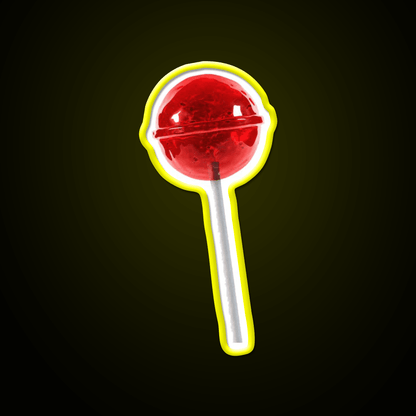Cherry Lollipop Snack Food Led Neon Sign Rgb Color - Shineneon