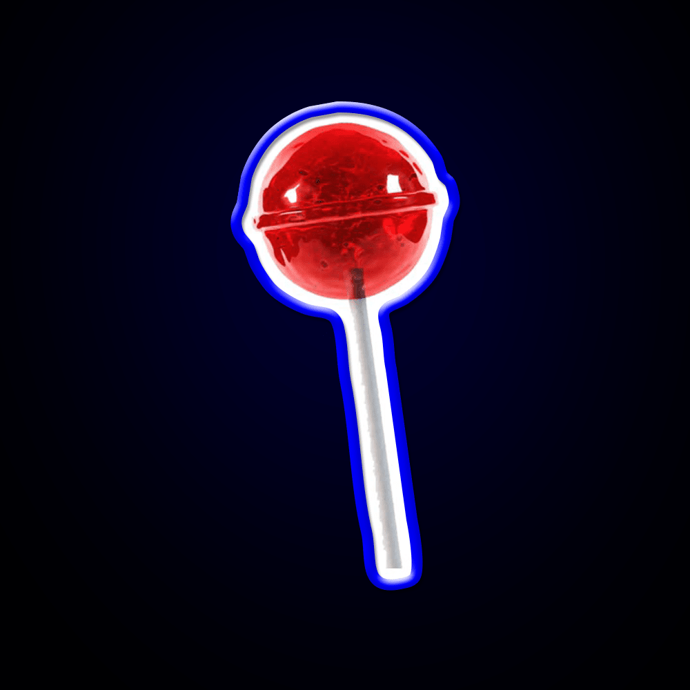Cherry Lollipop Snack Food Led Neon Sign Rgb Color - Shineneon