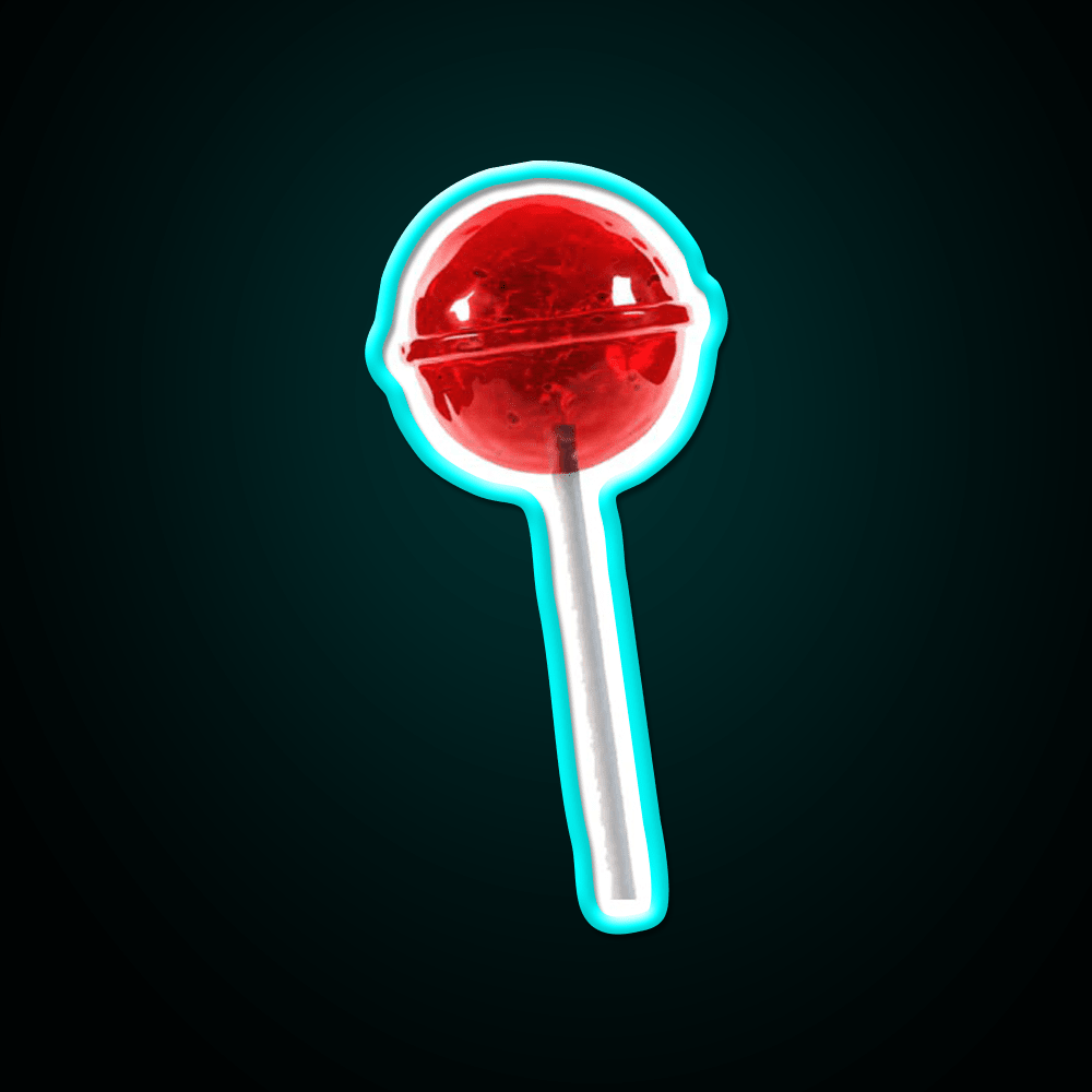 Cherry Lollipop Snack Food Led Neon Sign Rgb Color - Shineneon