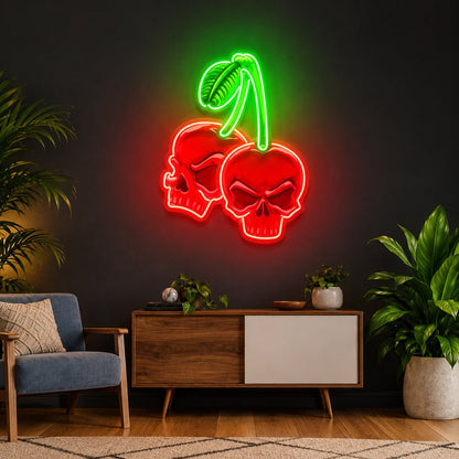 Cherry Skull LED Neon Sign - Shineneon