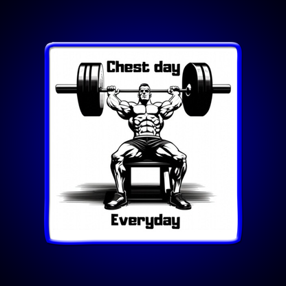 Chest Day Everday Design Gym Fitness Led Neon Sign Rgb Color - LED neon sign view 5