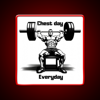 Chest Day Everday Design Gym Fitness Led Neon Sign Rgb Color - LED neon sign view 10