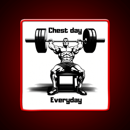 Chest Day Everday Design Gym Fitness Led Neon Sign Rgb Color - Shineneon