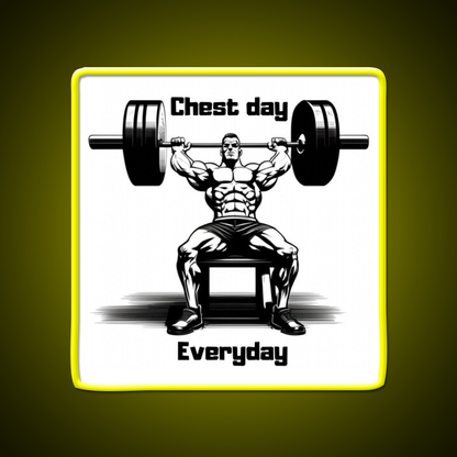 Chest Day Everday Design Gym Fitness Led Neon Sign Rgb Color - LED neon sign view 7